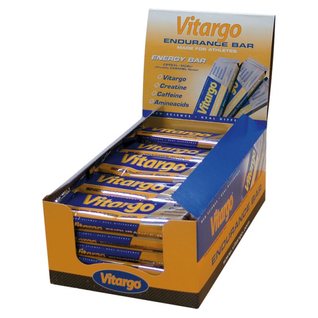 Vitargo ENDURANCE BAR Box (25 Riegel à 65 g) Crunchy Caramel