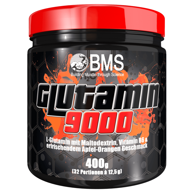Glutamin 9000 (400 g Apfel-Orange Geschmack)